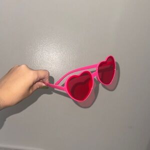Heart-Shaped Pink Kids Sunglasses